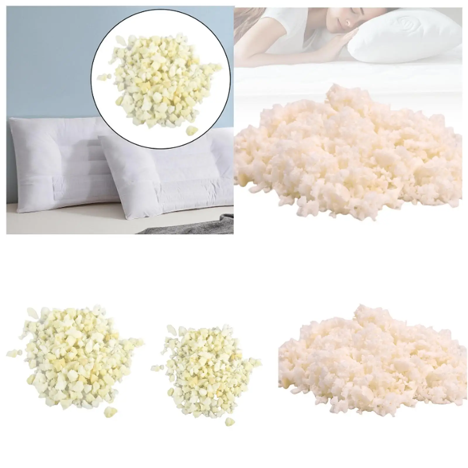 رغوة الذاكرة عبوة ملء لوازم وسادة إعادة ملء حشو المواد حشو كيس فول للأريكة وسادة المتسكع الفنون الحرف كيس القماش