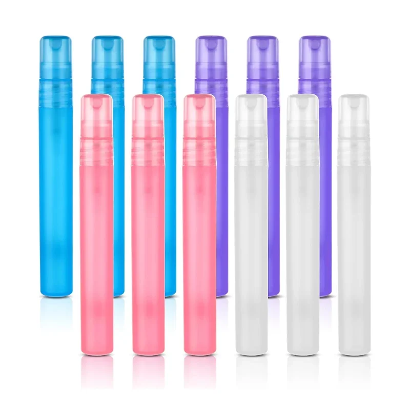 10Pcs 3ml/5ml/10ml Tragbare Nachfüllbare Probe Parfüm Kunststoff Flasche Reise Leere Spray Zerstäuber Kosmetische verpackung Container