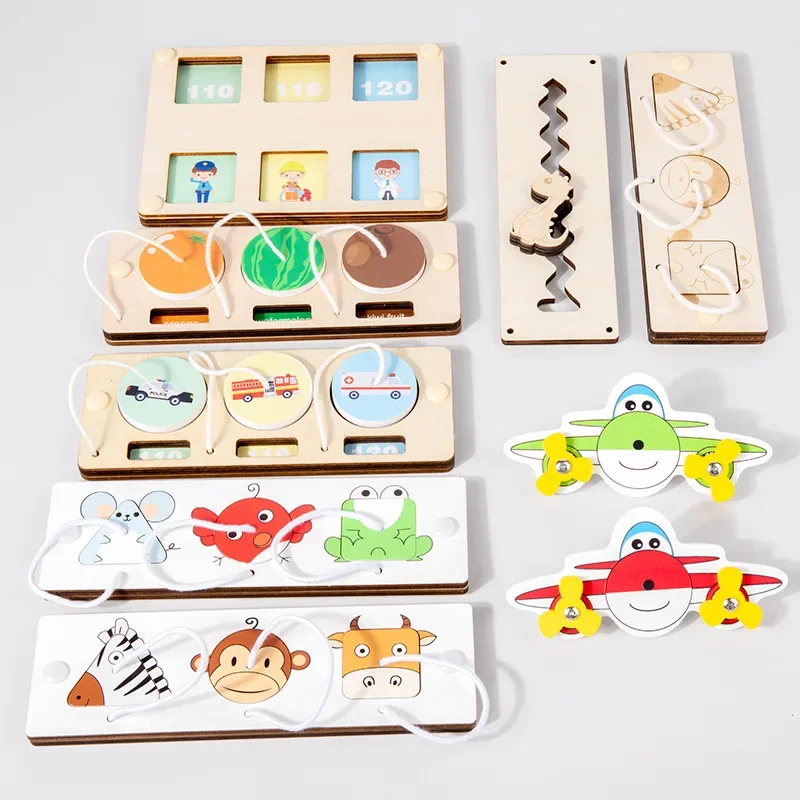 Busy Board Diy Material Accessories Montessori Teaching Aids Baby Early Education Learning Skill Toy Part Wooden Board Games