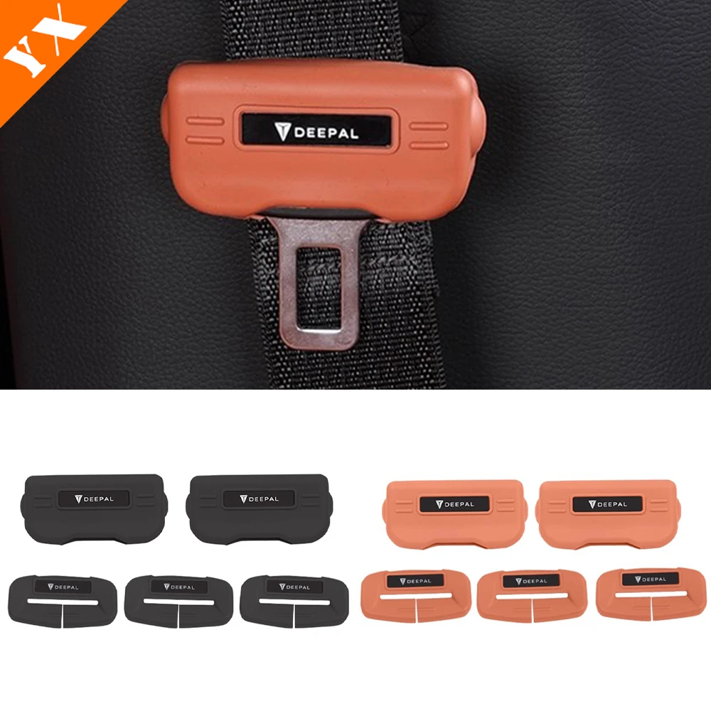 

2024 2025 2026 For changan deepal SL03 accessories orange Black Car Seat Belt Buckle, Seat Belt Protection Buckle