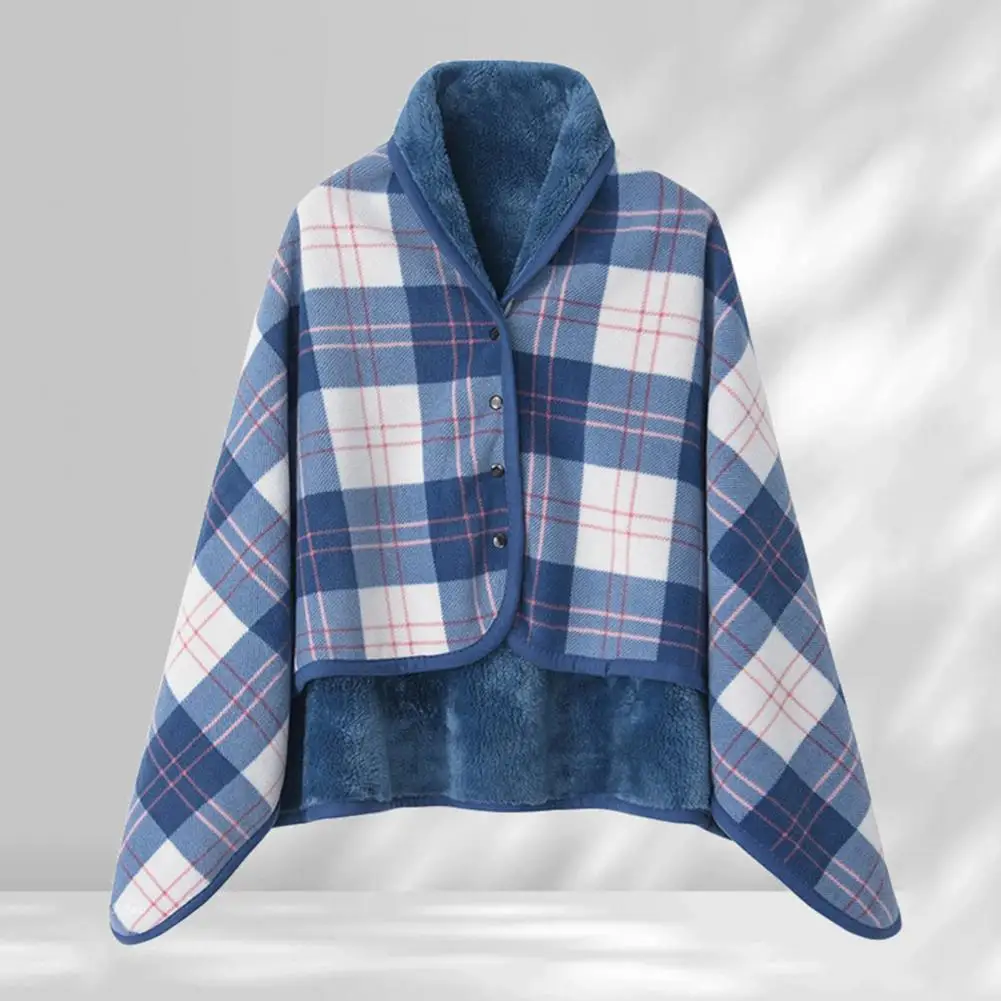 Double-layered Velvet Throw Cozy Winter Plaid Throw Blanket for Home Work Super Soft Double-layered Velvet Shawl with for Use