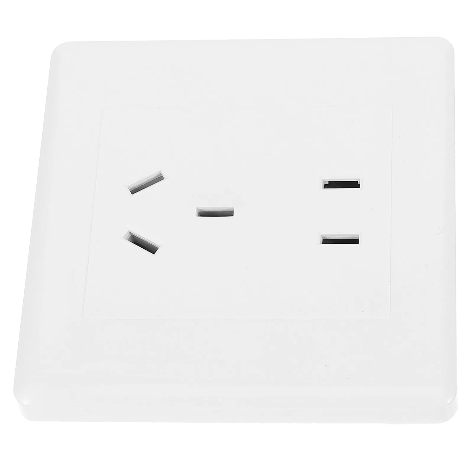 Stable Reliable Wall Socket Made of Premium Pc Material Dual Device Charging Outlet for Home Office Kitchen Bedroom Restaurant