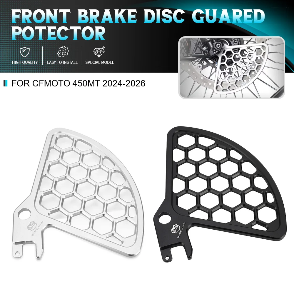 

For CFMOTO 450MT 450 MT 450-MT 2024-2025-2026 CNC Aluminium Motorcycle Accessories Front Brake Potection Disc Guard Potector