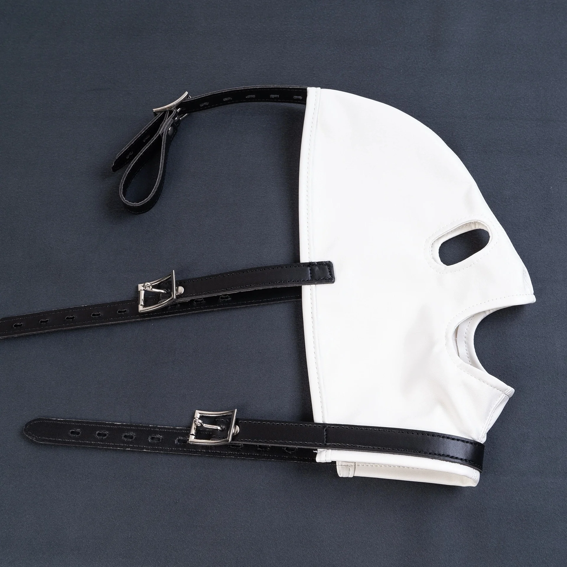 4 ألوان للجنسين الوثن كامل الوجه قناع جلدي القياسية سلس عبودية هود ل تأثيري قبعة الحفلات الألعاب التكتيكية قبعة بالاكلافا #5