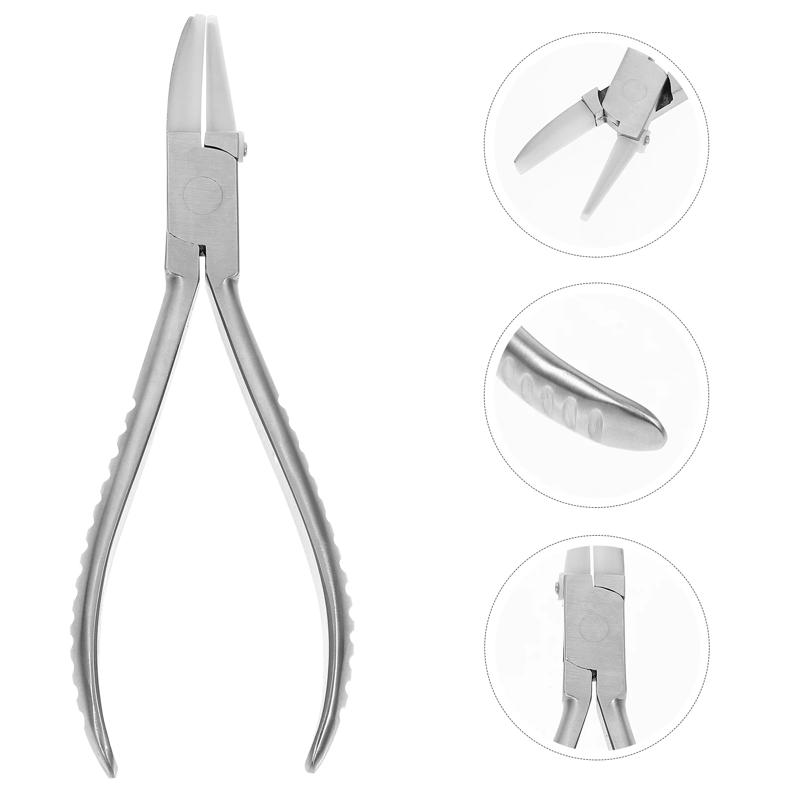 

Eyeglass Leg Adjustment Repair Pliers Flat Jaw Steel Glasses Tool Clamp Multi functional Silver Eyewear Accessory Jewelry