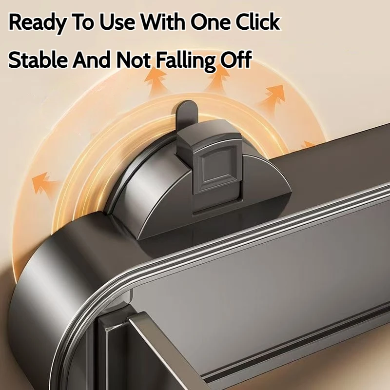Home Foldable Kitchen Suction Cup Trash Rack Portable Cabinet Door Garbage Bags Holder Plastic Closet Garbage Storage Holder