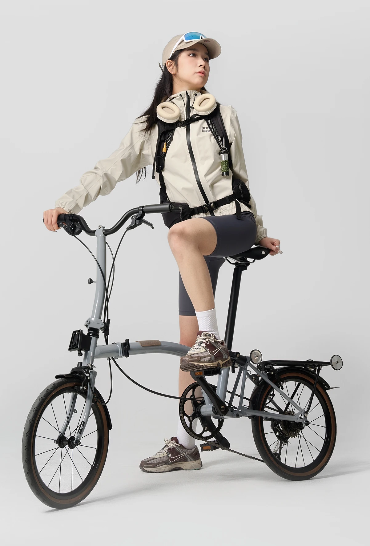 ROCKBROS Wasserdichte Winddichte Jacke, Schwerregenjacke, Mountainbike- und Straßenrad-Regenjacke für Männer und Frauen – Detail 17
