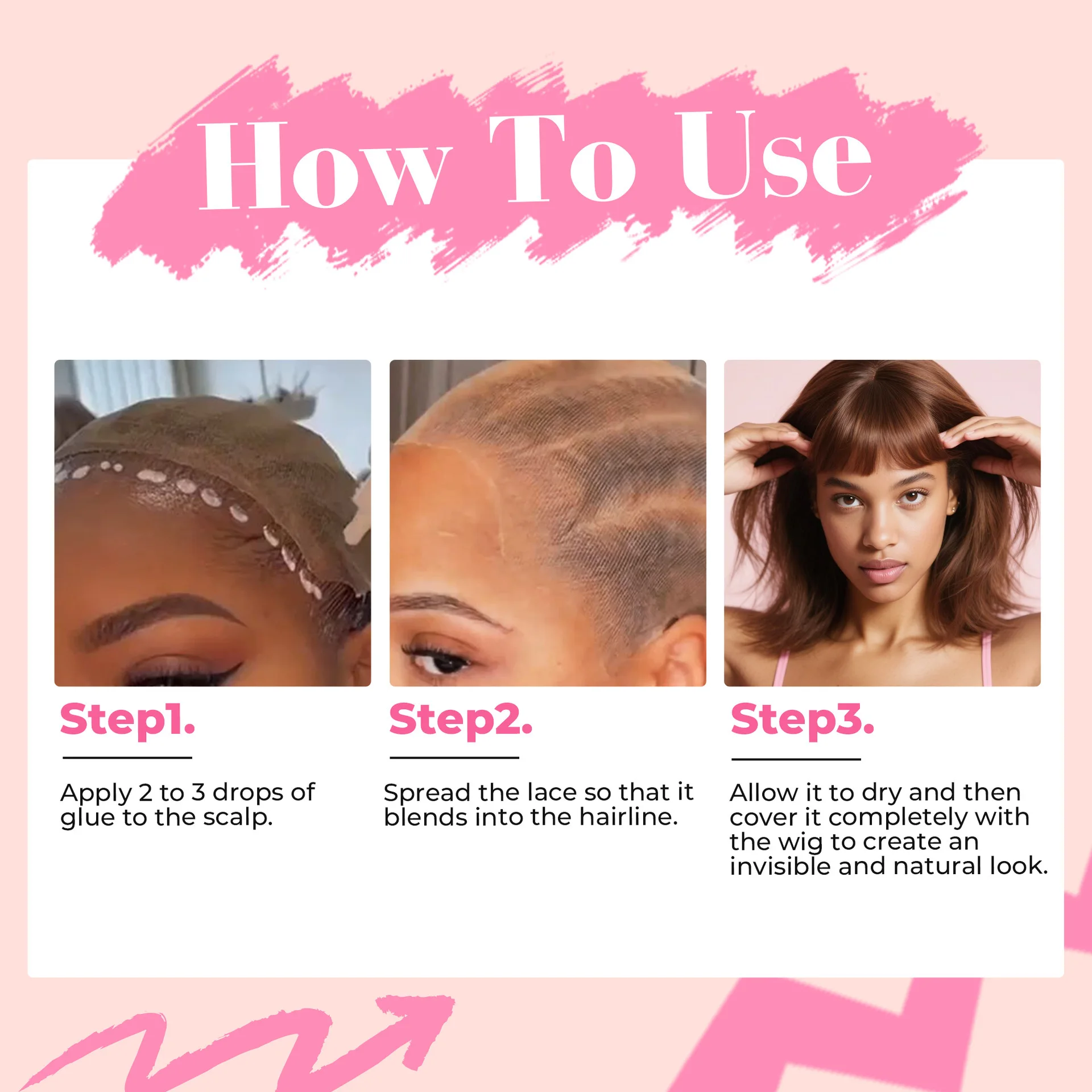 Lace Wig Glue, Waterproof Adhesive, Fast Drying, Securely Fixes Wigs, Lace Wigs and Front Closures, Unisex image 4