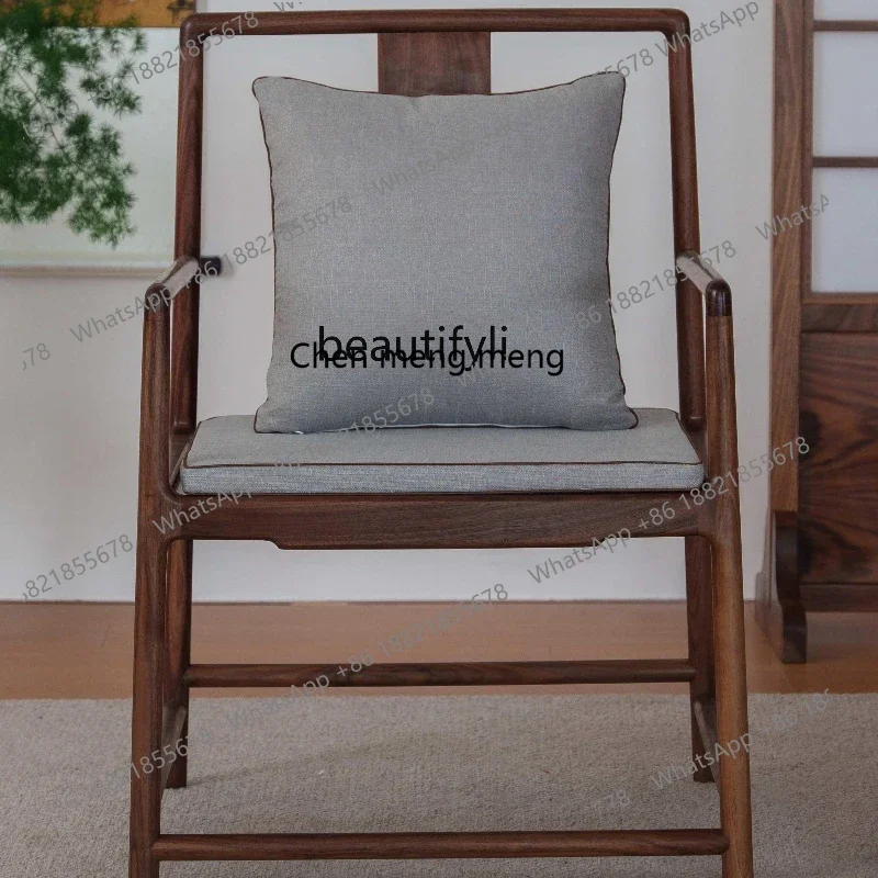 X 32 New Chinese black walnut solid wood official hat, Tai shi, armchair, tea chair owner three-piece set