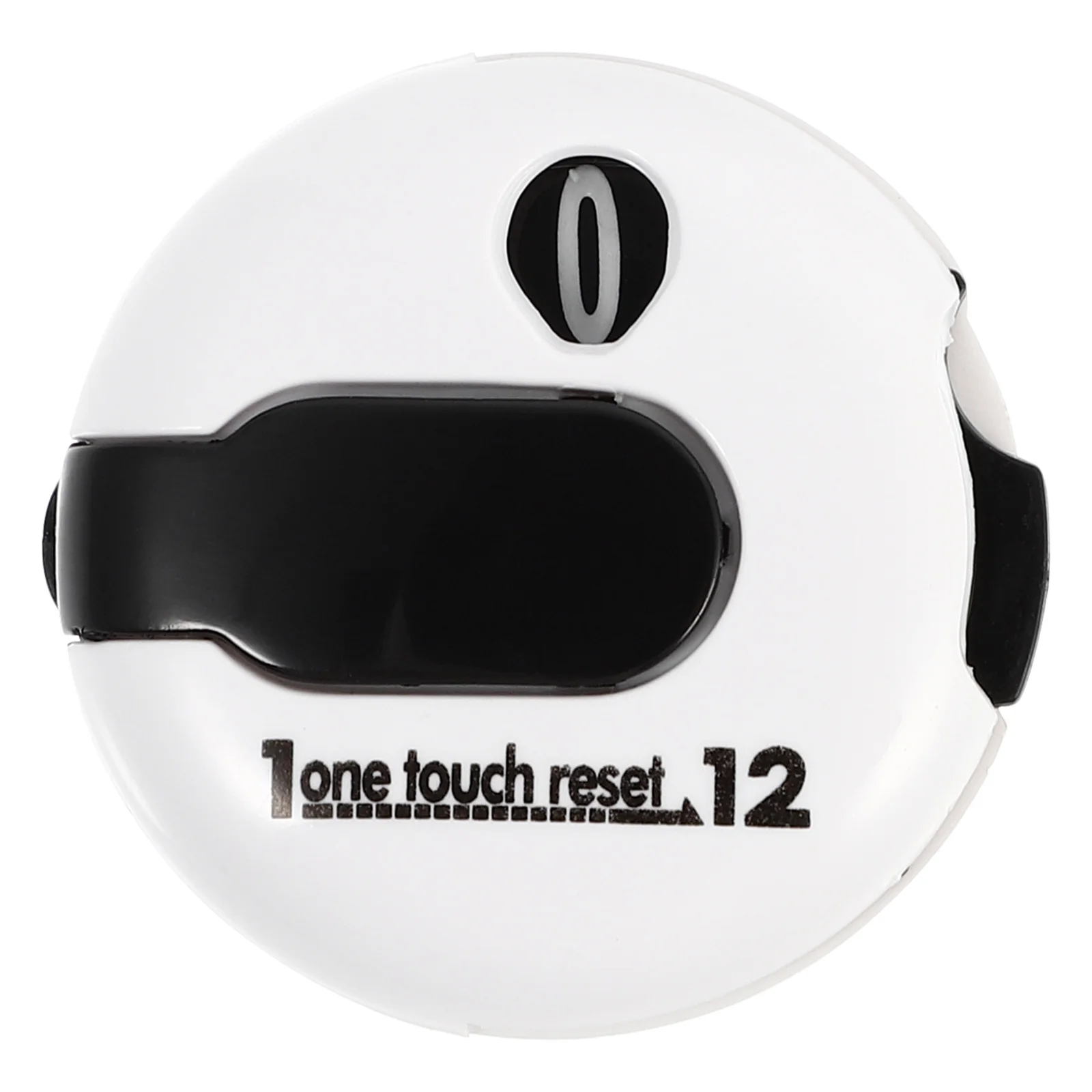 قبعة جولف صغيرة محمولة بمشبك عداد النتيجة، تصميم عملي من البلاستيك الفاخر، عداد النقر الأبيض #5