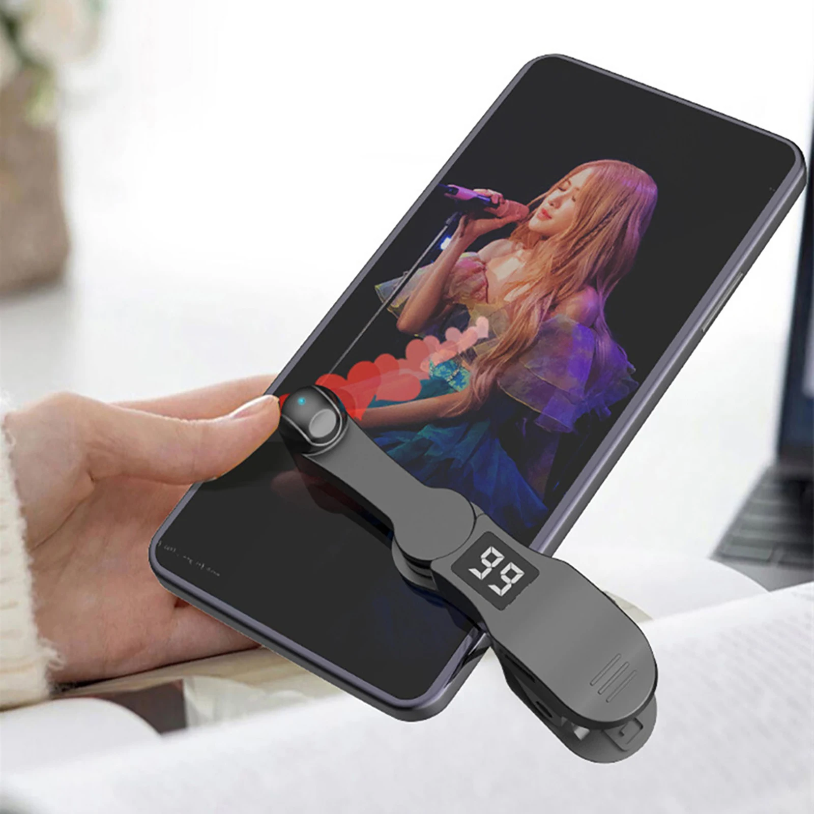 Screen Auto Clicker Tapper For Smart Phone Apps Video Live Streaming Gadget Smartphone Game Screen Touch Tapper With LED Display image 6