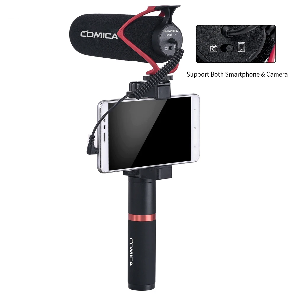 Comica CVM-V30 LITE กล้อง Shotgun ไมโครโฟน Supercardioid Professional คอนเดนเซอร์วิดีโอ Volgging ไมโครโฟนบันทึก Shock Mount