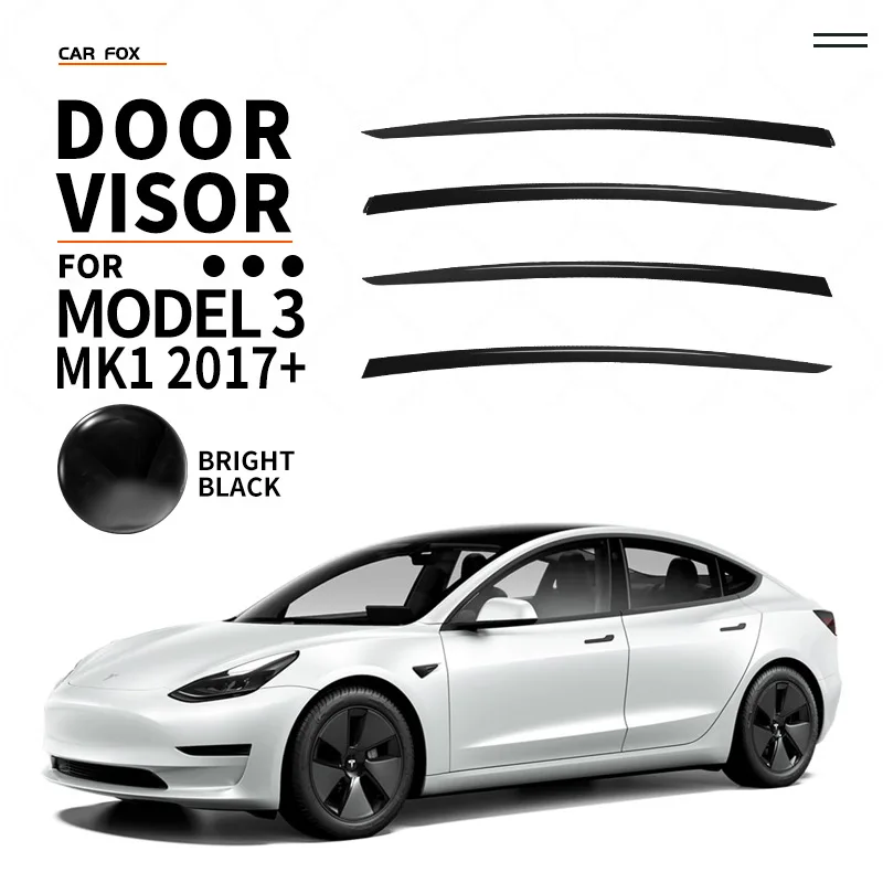 Per Tesla Model 3 Y Vent Deflector Ventshade Ventvisor Side Window deflettore parapioggia visiere per finestre parapioggia accessorio per auto