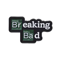Movie Breaking Bad Brooch For Men Cartoon Letter Enamel Pin For Men Backpack Clothes Button Accessories Halloween Gifts