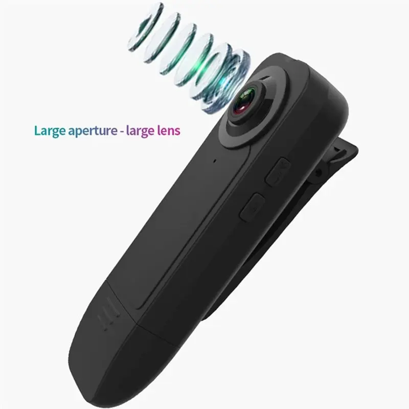 أفضل بيع حجم الجيب 1080P كاميرا صغيرة محمولة بمشبك خلفي مسجل إنفاذ القانون الأشعة تحت الحمراء للرؤية الليلية كاميرا رياضية #4