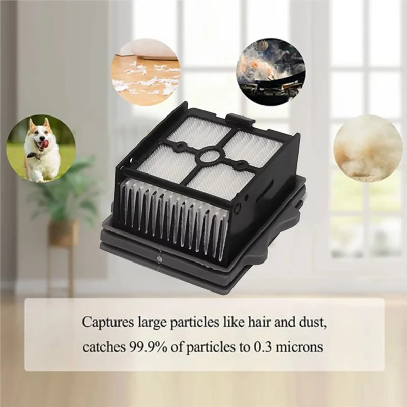 ABUD-8PCS Filter HEPA untuk Tineco Lantai Satu Sakelar S6 Peregangan S6 Bagian Penyedot Debu Basah Kering Filter Dapat Dicuci Konsumsi