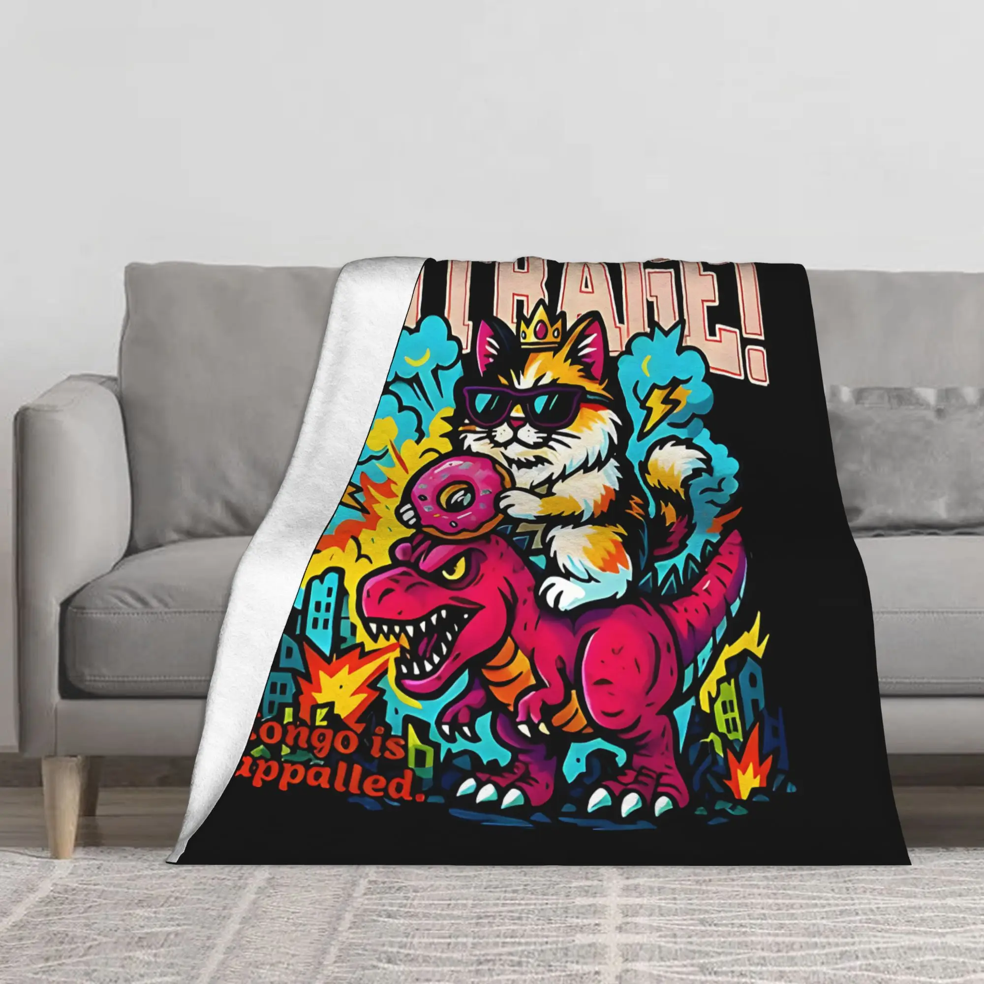 1PC Dungeon Crawler Carl Blanket Throw Blanket Novelty Warm Blanket All Season Gift