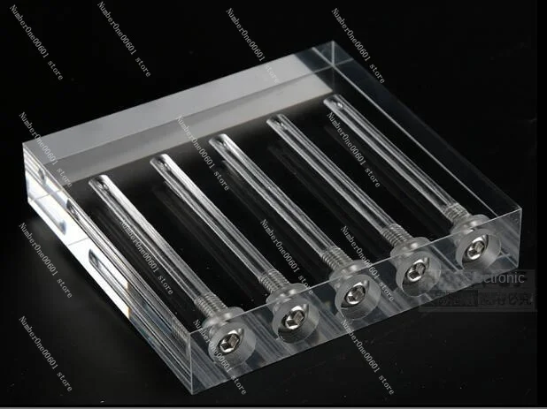 Auto Motorolie Olie Kwaliteit Comparator Kan Worden Omgedraaid Acryl Glas Demonstratie Stand Olie Viscositeit Test Tool Comparator