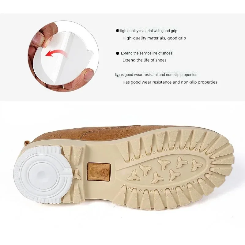 AFI Rubber Sole Protector Stickers Self-Adhesive Wear Resistant Anti-Slip Shoe Bottom Tape Durable Heel Protection Repair Pads