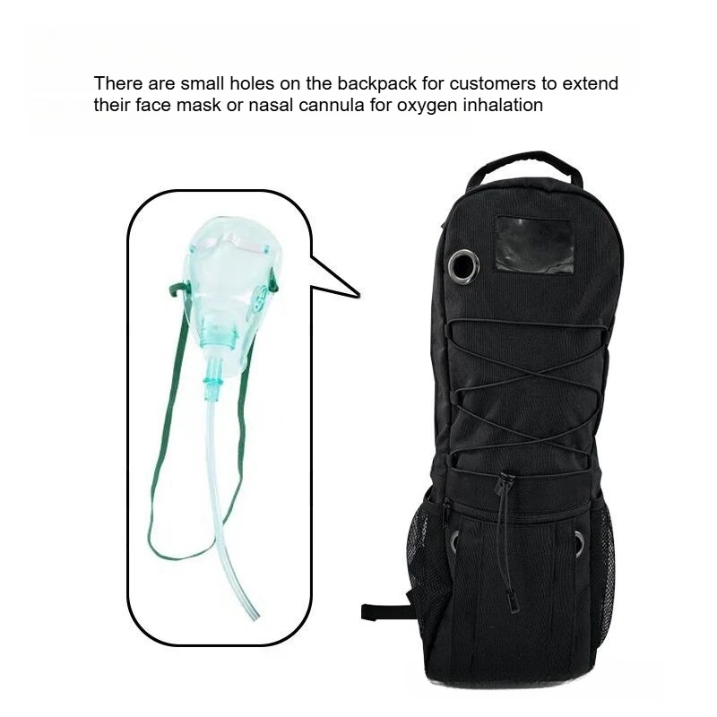 

Сумка для кислородного баллона из алюминиевого сплава, медицинская, 4 л, рюкзак для кислородного баллона, внешняя водонепроницаемая сумка из ткани Оксфорд, портативная сумка для кислорода