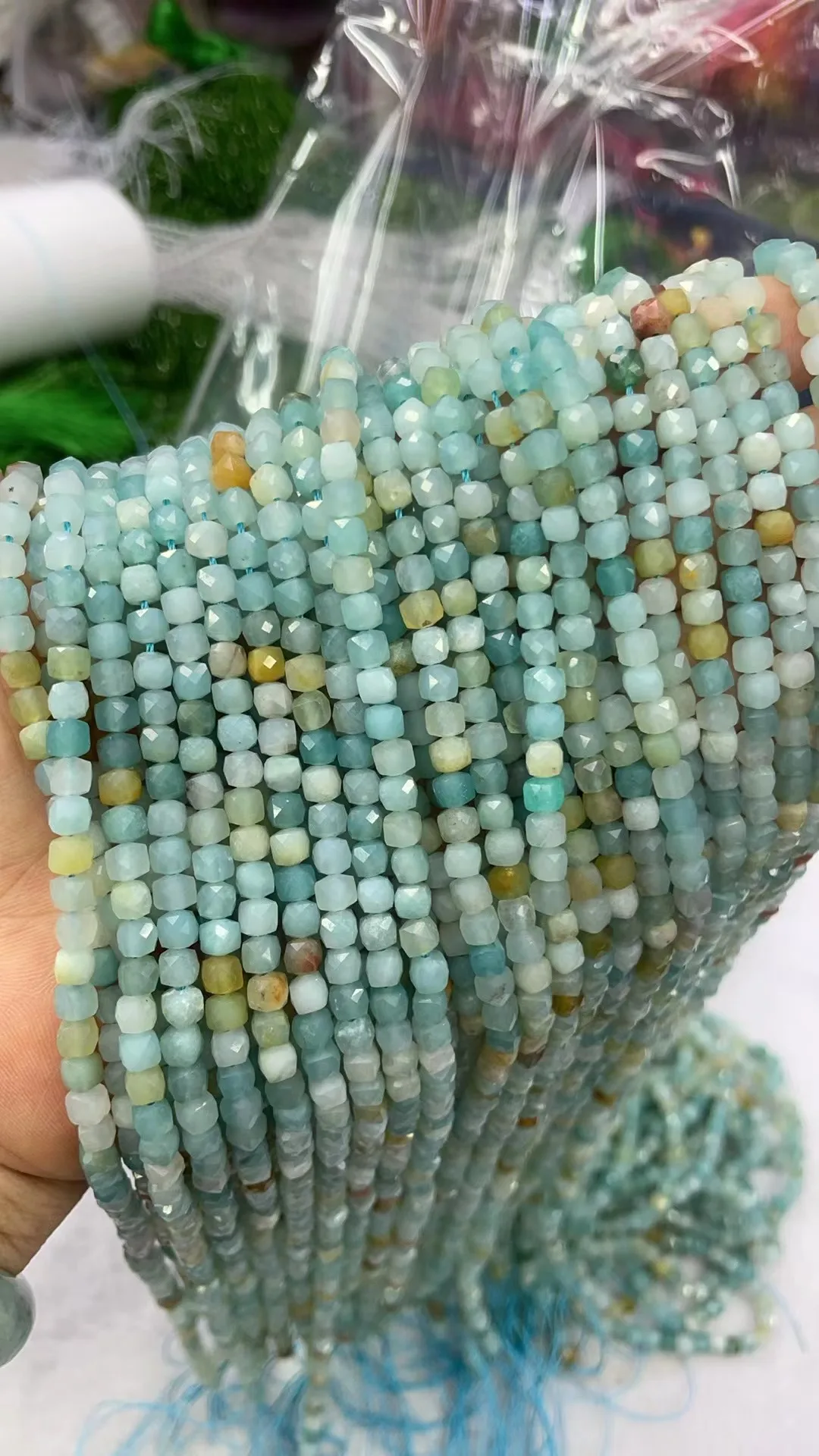 Natural 4x4mm Amazon Fang Sugar Beads For Jewelry Making DIY  Length Dagree 39cm