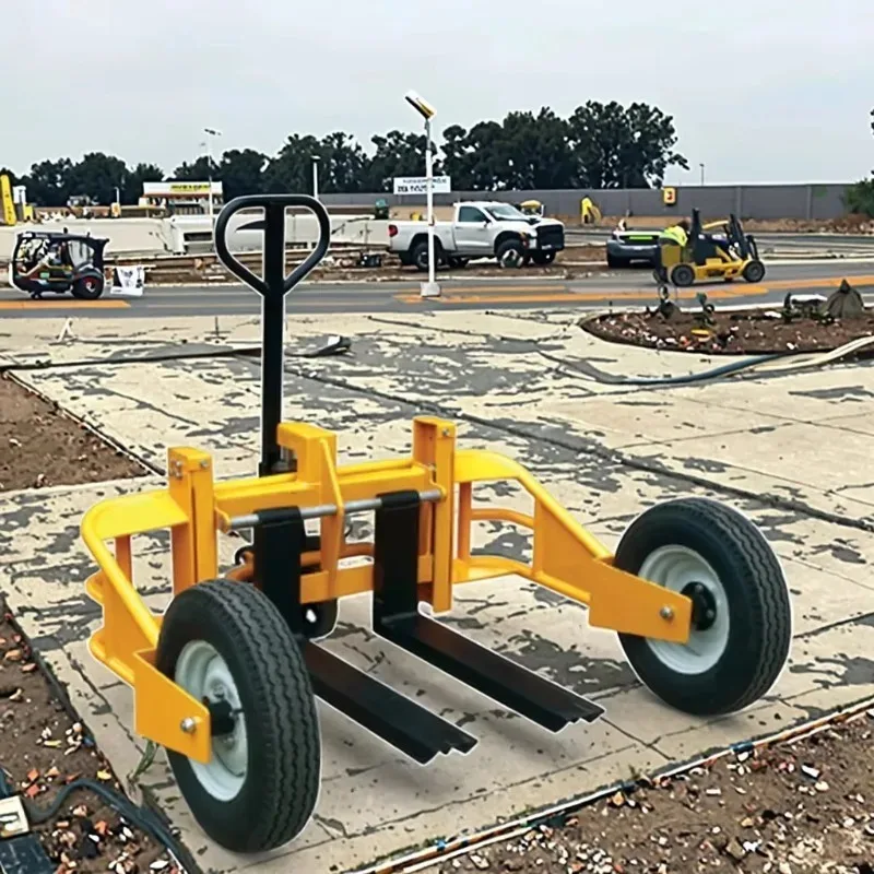 

Manual Rough Terrain Pallet Truck 1000kg 1250kg Capacity for Off-Road Use Heavy Duty Industrial Forklift Truck