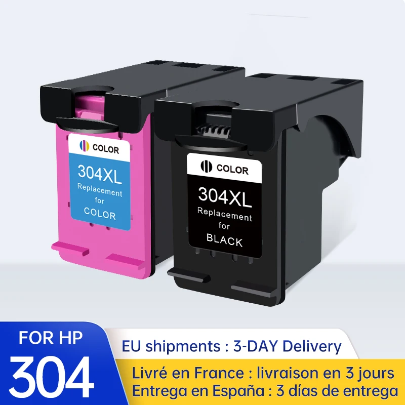 Royek 304xl Inktcartridge Vervanging Voor Hp 304 Hp304 Xl Deskjet Afgunst 2620 2630 2632 5030 5020 5032 3720 3730 5010 Printer