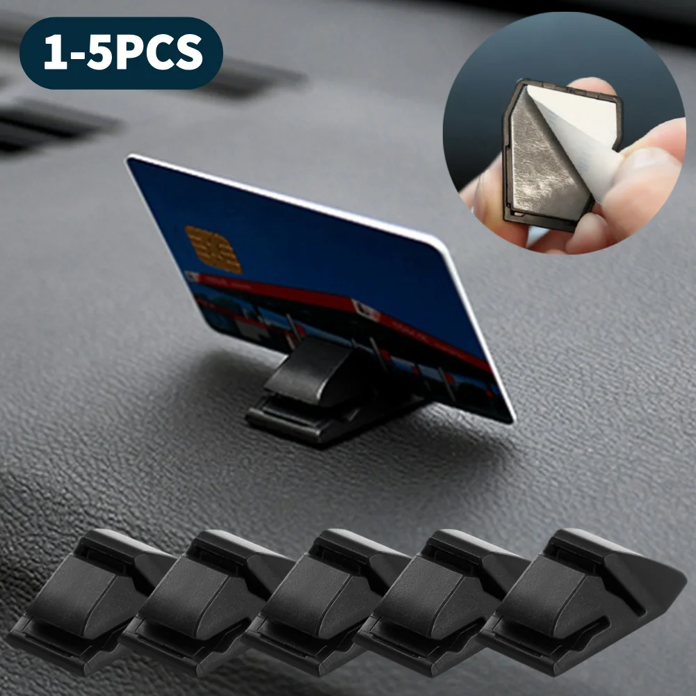 Portable Car Parking Card Clamp Car Temporary Parking Card Ticket Holder Auto Card Bill Holder Mount Car Interior Accessories