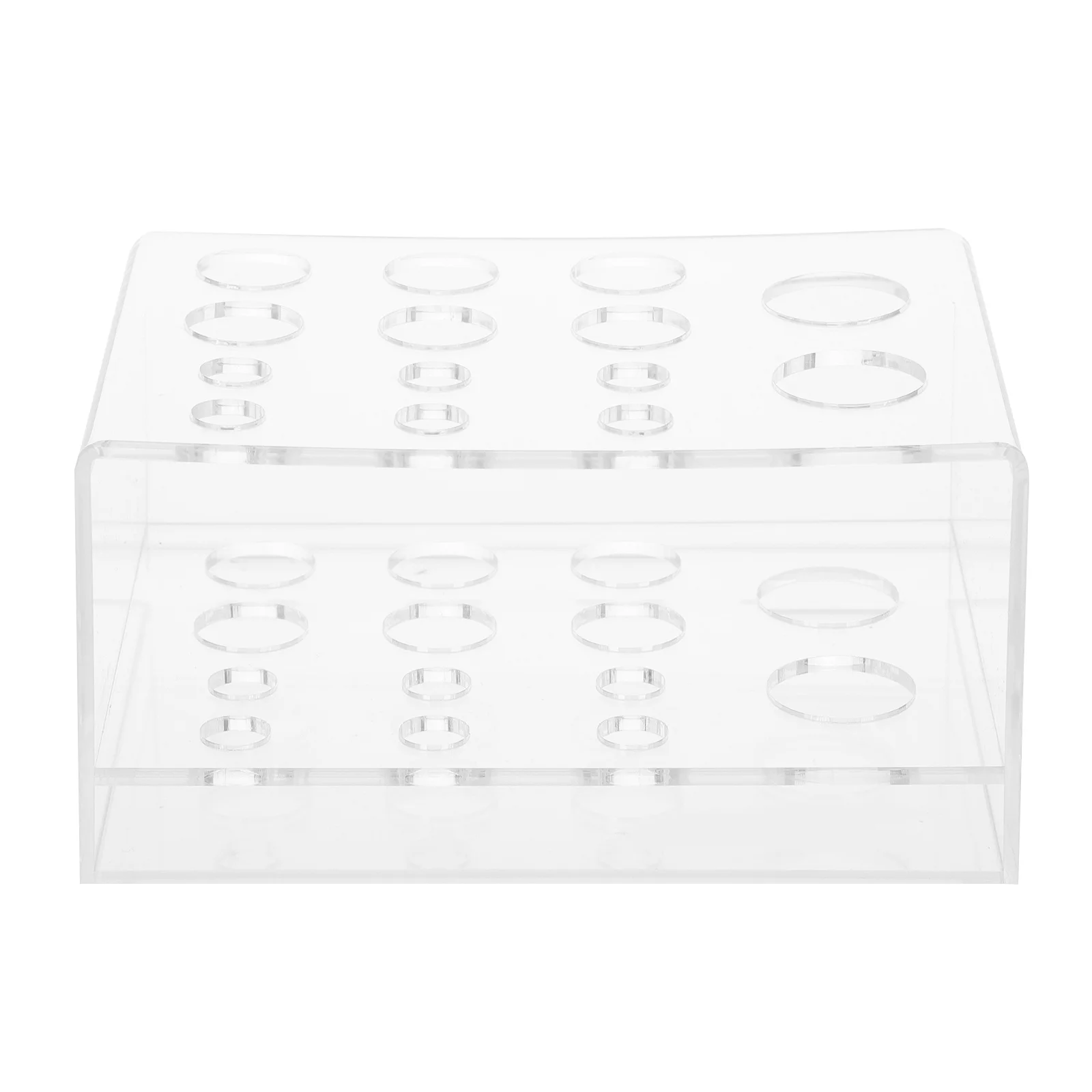 Support de rangement pour pinceaux de maquillage en acrylique, avec compartiments réglables, pour crayon à sourcils, Eyeliner, rouge à lèvres, support organisateur