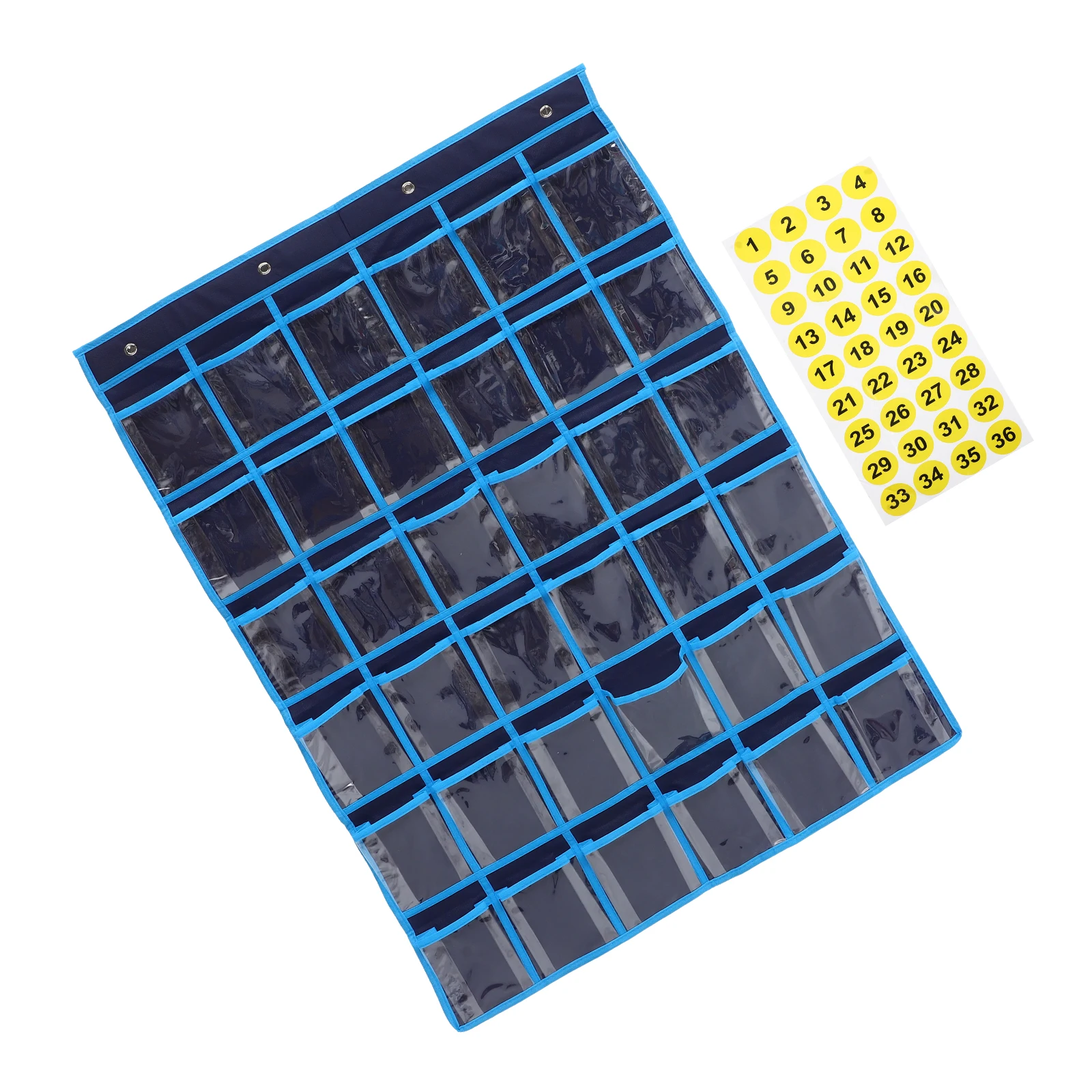 Over Door Storage Bag Cell Phone Holder for Classroom Office Library Pocket Organizer Hanging Rack Black Simple Design