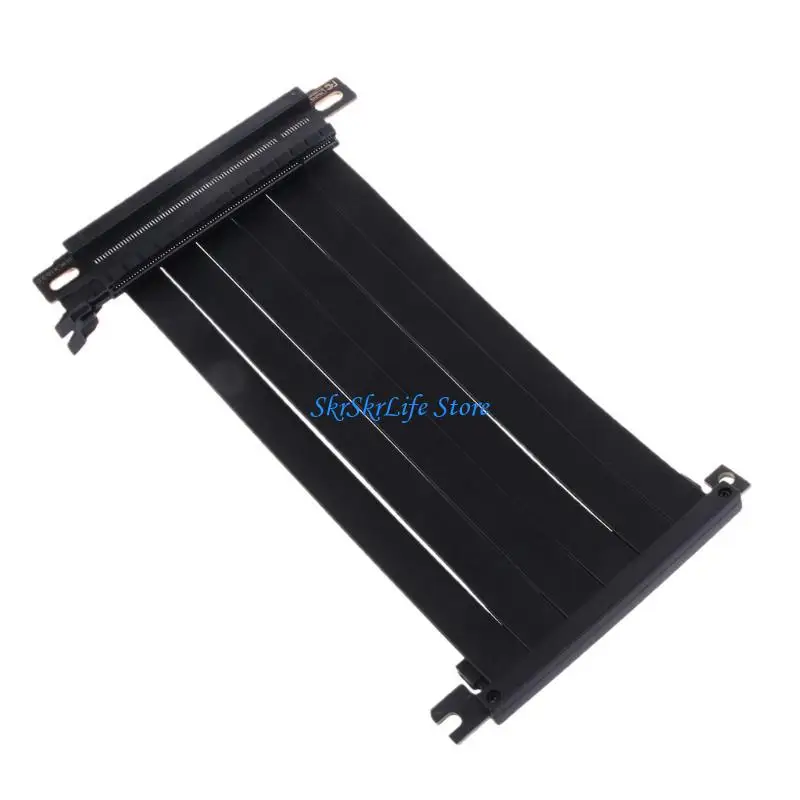 

E65E PCI-E x16 Extension Cable High Speed Flexible Pcie Riser Double Reverse
