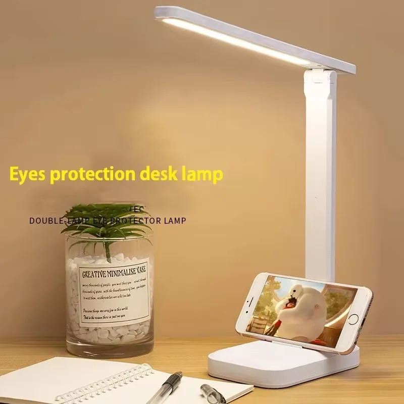 

Foldable Table Lamp Led Desk Lamp 3 Type Stepless Dimmable Touch Bedside Reading Eye Protection Night Light USB Chargeable