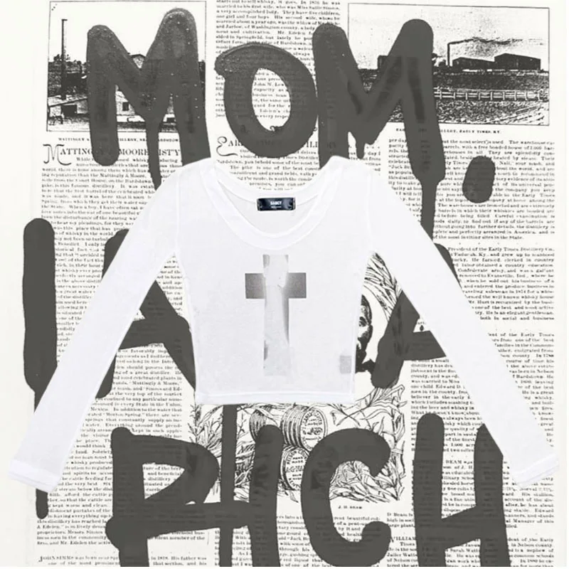 Уличная одежда в готическом стиле в стиле ретро, женская футболка с длинными рукавами, сексуальный облегающий модный повседневный топ с открытыми плечами и геометрическим принтом, одежда Y2K