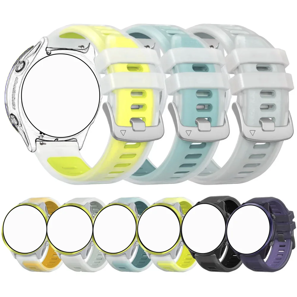 Bracelet de montre en Silicone, 22mm, pour Garmin Forerunner 570 47mm 265 255 745 955 945, pour Vivoactive 4 Venu 2 3, remplacement