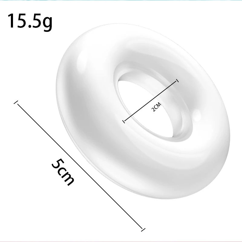 Clear TPE Cock Ring Penis Rings High Elastic Dealyed Ejaculation Flexible Trainer Stay Donuts Mansturbator Man Sextoys for M