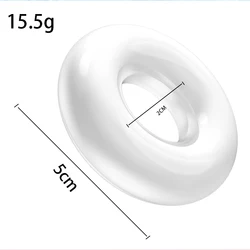 Clear TPE Cock Ring Penis Rings High Elastic Dealyed Ejaculation Flexible Trainer Stay Donuts Mansturbator Man Sextoys for M