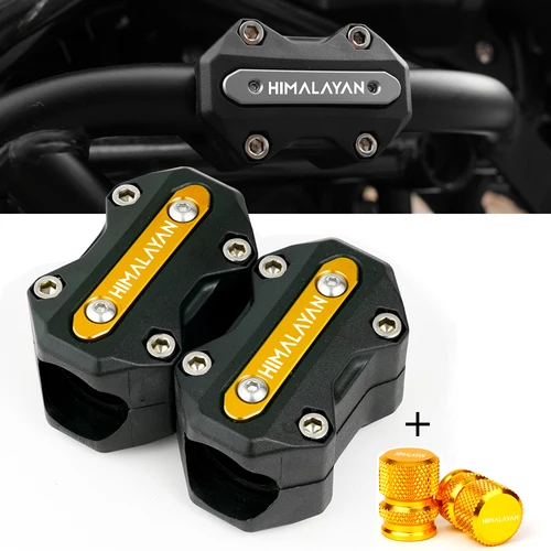 Para Royal Enfield Himalayan 450 411 400 accesorios Motor protección parachoques decorativo Protector contra choques válvula de neumático