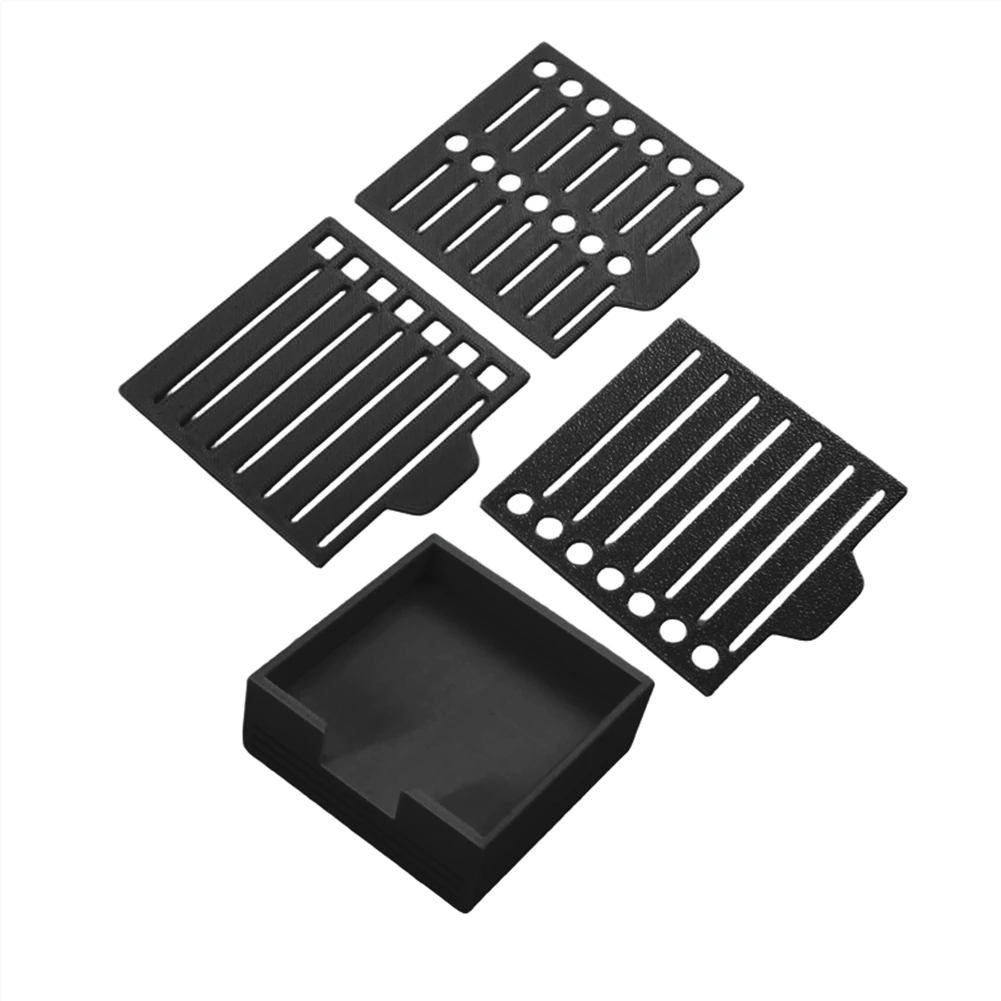 AEF7-付箋ステンシル ポストノートと互換性あり、3X3 付箋パッドベース、ステンシル 2 枚付属、メモパッドオーガナイザー