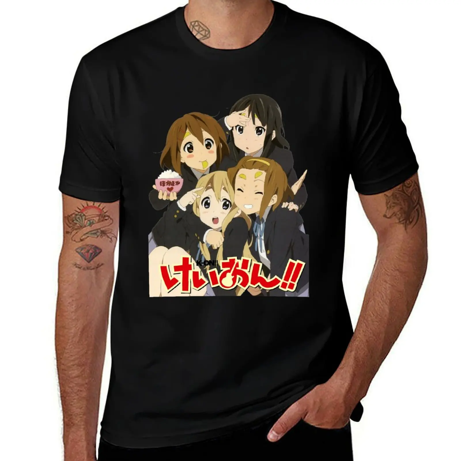 K-ON grills T-Shirt basketball graphic tees shirts graphic tee T-shirts man anime clothes oversized t shirt men