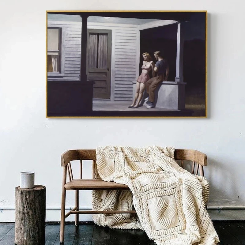 Famous Edward Hopper Classic Prints Ashcan School Canvas Painting Modern Wall Art Pictures Home Living Room Decoration Aesthetic
