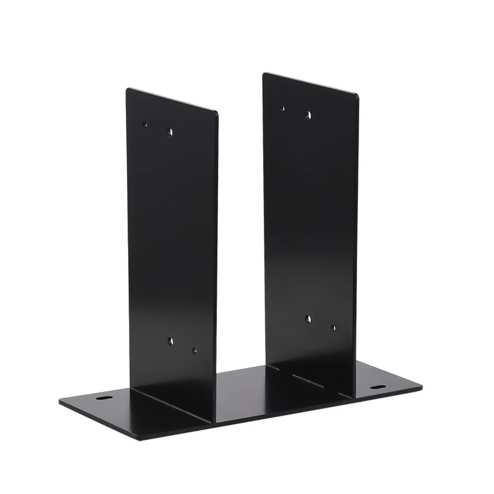 

4 X 4 Post Base Heavy Duty Alloy Steel Decking Posts Deck Post Support, Black 4 Pieces Post Base Holder for Fences, Terrace