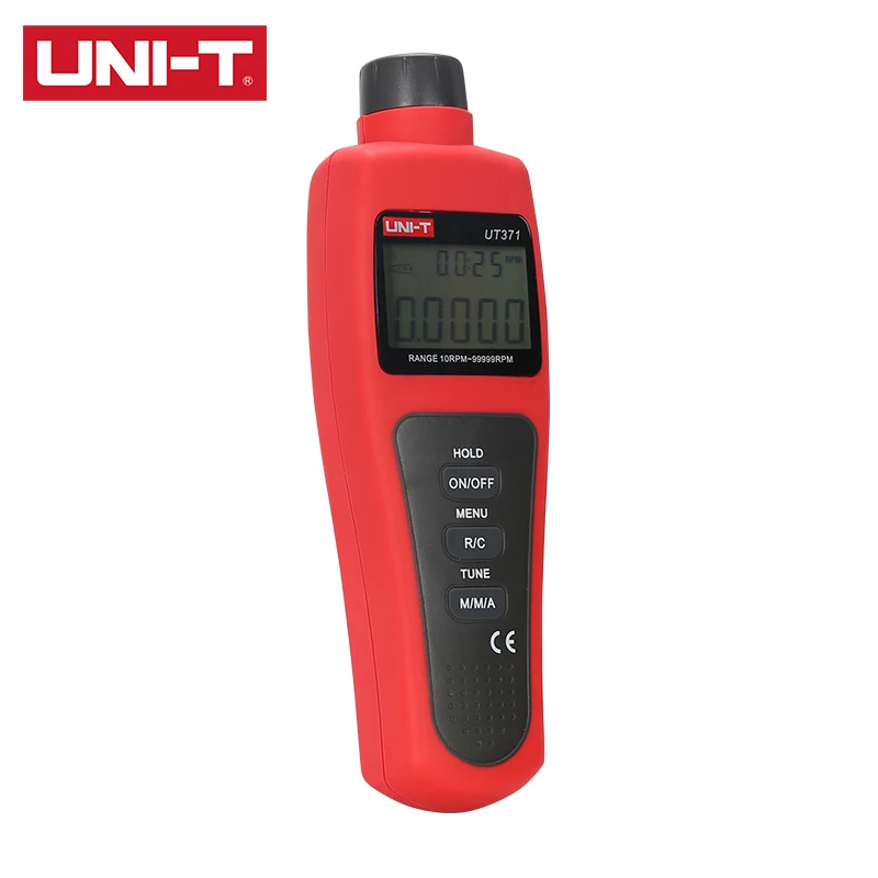 UNI-T UT371 UT372 Contagiri laser digitale senza contatto Mantenimento dati Modalità contachilometri/MAX/MIN/AVG; Intervallo di giri/min Interfaccia