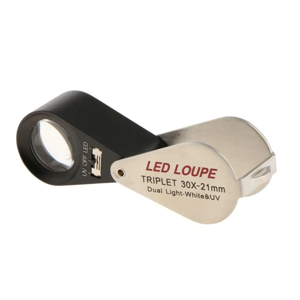 Hand Held Jewelry Loupe - Lighted Jewelers Loupe, Jewelry , Jewelers Eye Loupe Magnifying