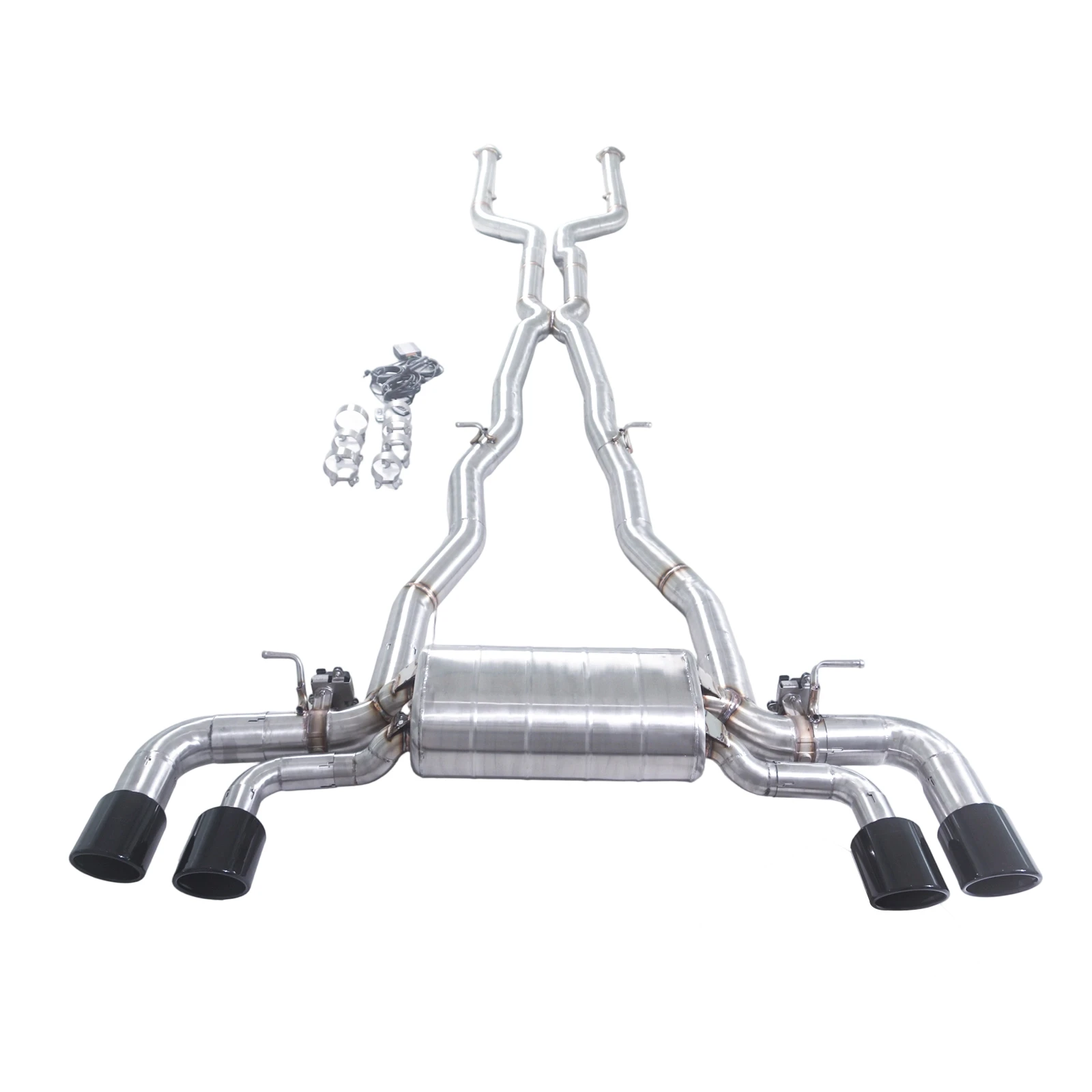 

The GFC is suitable for the 4.4T 304 stainless steel Catback with valve exhaust system of the 2024 BMW M5, M6, g90 and F90