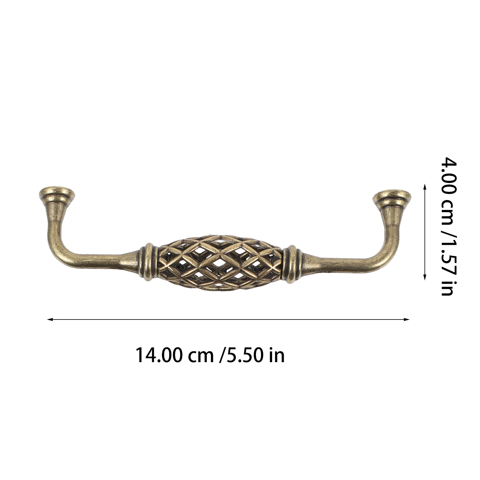 

3pcs Cage Handle Vintage Pull Cupboard Retro Drawer Pulls Cabinet Handles Door Furniture Handles Zinc for Cabinets