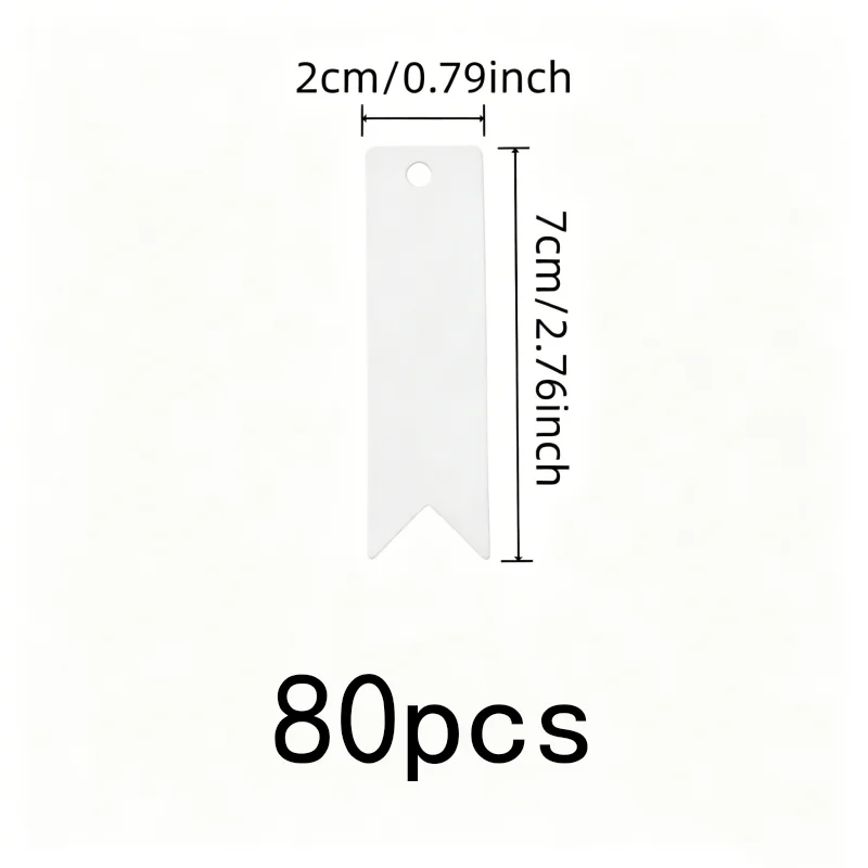 80 pcs Party Favor Tags, Party Valentines Tags, Lightweight Paper Card, Pre-Punched Hanging Hole, Multipurpose