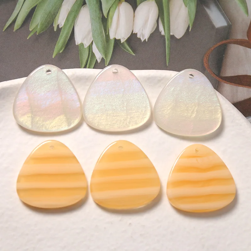 

10pcs Handmade Waterdrop Pendant Charms Acrylic Pendants Diy Necklace Earrings Connectors Bracelet Jewelry Making Findings
