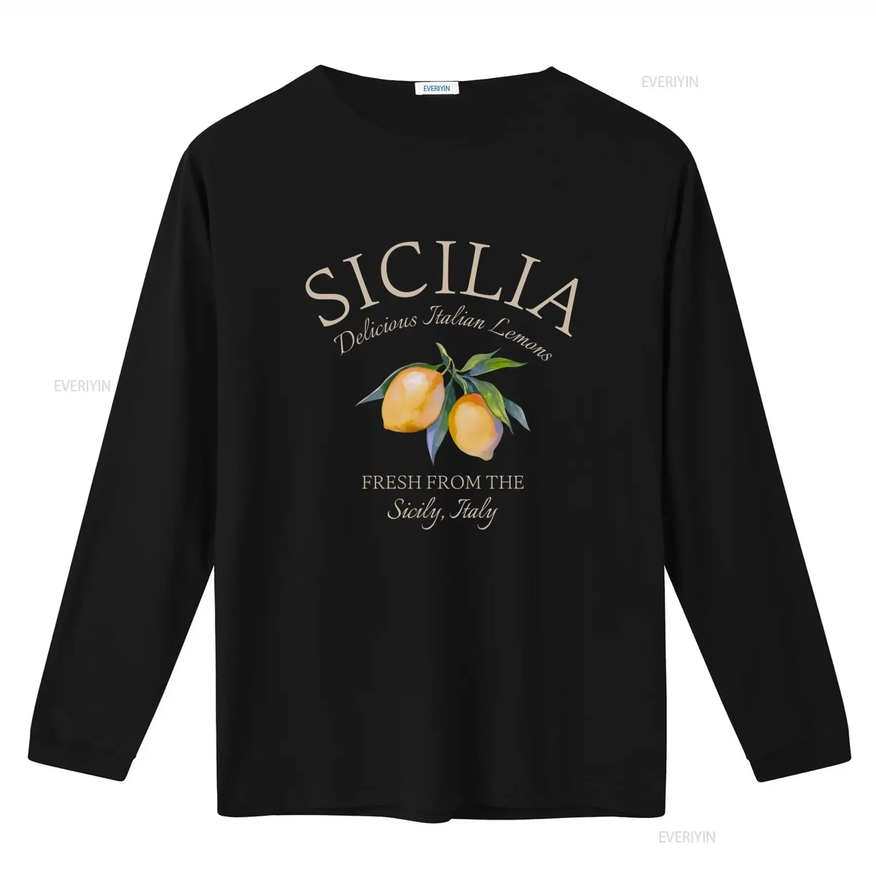 Sicily Italian Lemons T shirt Italy Sicilia Clothes Fresh from vintage Washed Breathable graphic Soft Slightly Stylish Casual