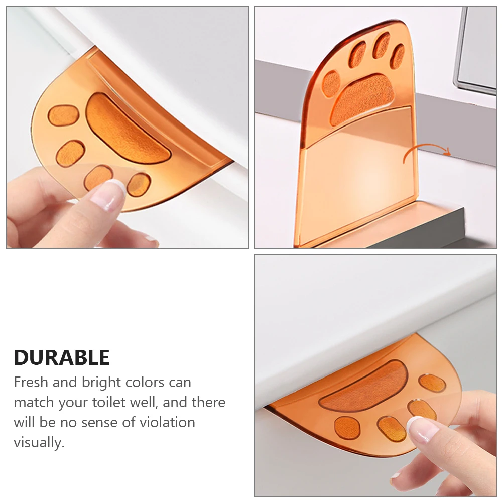 

2Pcs Sturdy Plastic Toilet Seat Lifter Toilet Cover Handles Healthy Anti-Touching Lifter Accessories