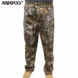 Outdoor Spring Autumn Full Cotton Sports Pants Bionic Camouflage Hunting Fishing Pants Breathable Wear-Resisting Cargo Pants
